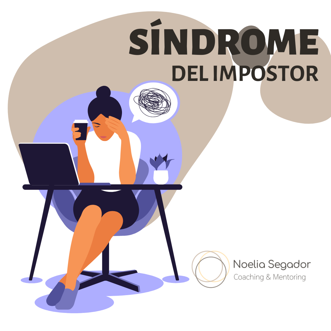 Síndrome del impostor reflejado en una imagen donde se ve una figura de una mujer preocupada
